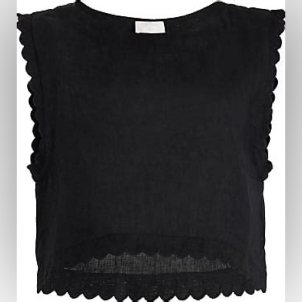Posse Jewel Linen Cropped Top